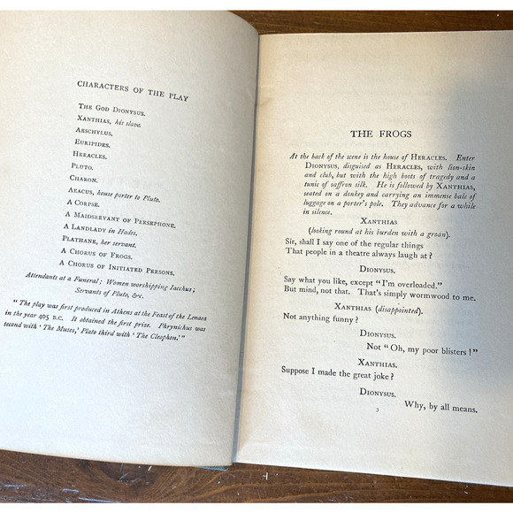 The Frogs of Aristophanes Play Script Gilbert Murray 1908 Antique - Picture 11 of 13